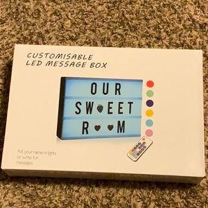 customizable led message box